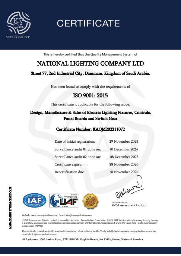 ISO 9001:2015 Certificate