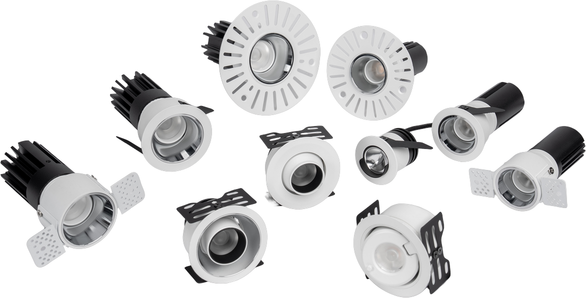 PIXEL family of recessed spotlights